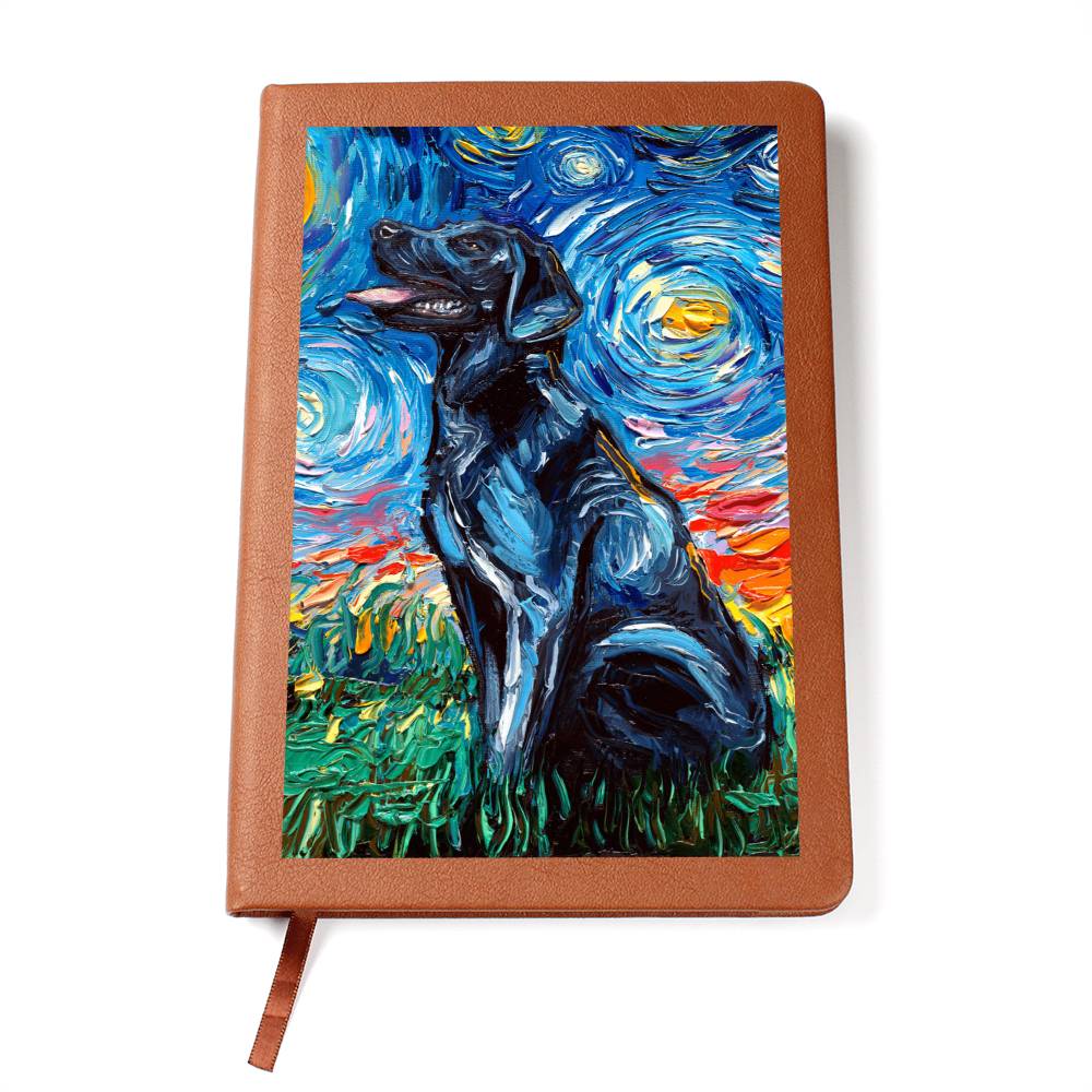 Black Labrador Leather Journal