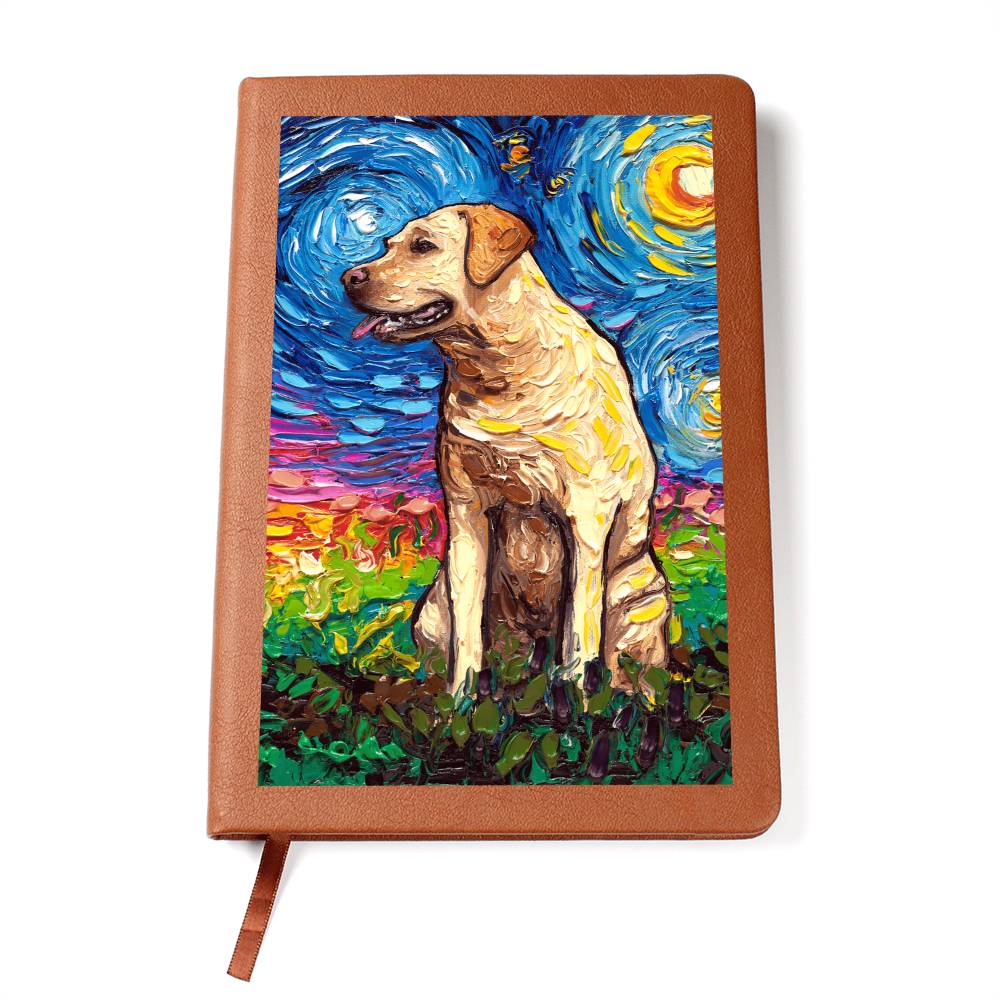 Yellow Labrador Leather Journal
