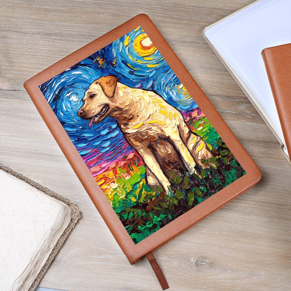 Yellow Labrador Leather Journal
