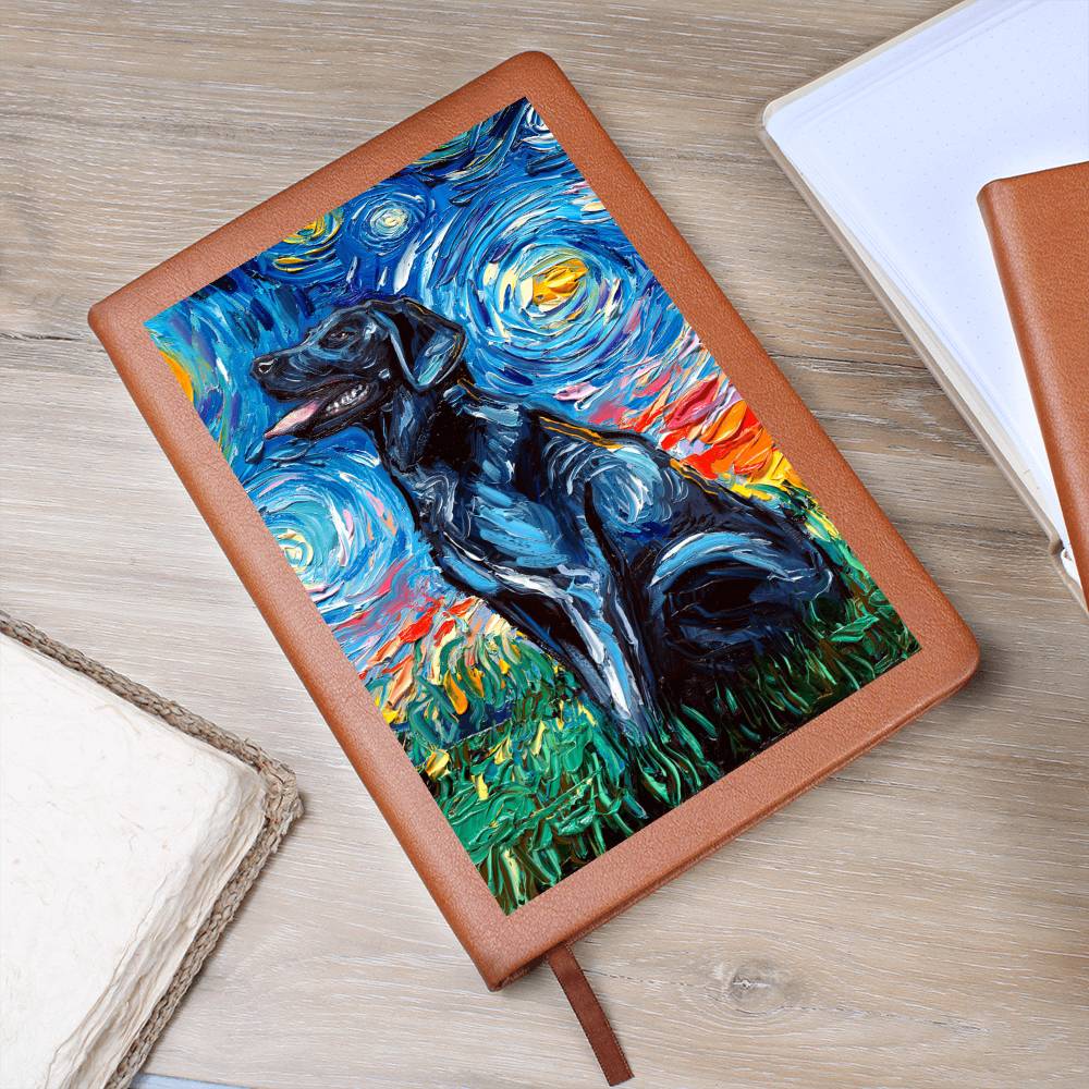 Black Labrador Leather Journal