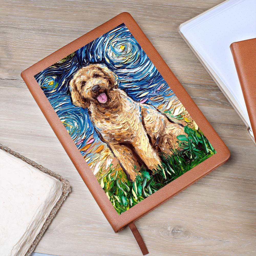 Goldendoodle Leather Journal