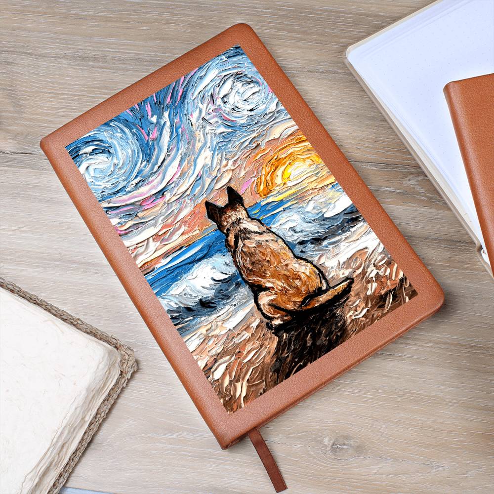 Beach Days - Red Heeler Leather Journal