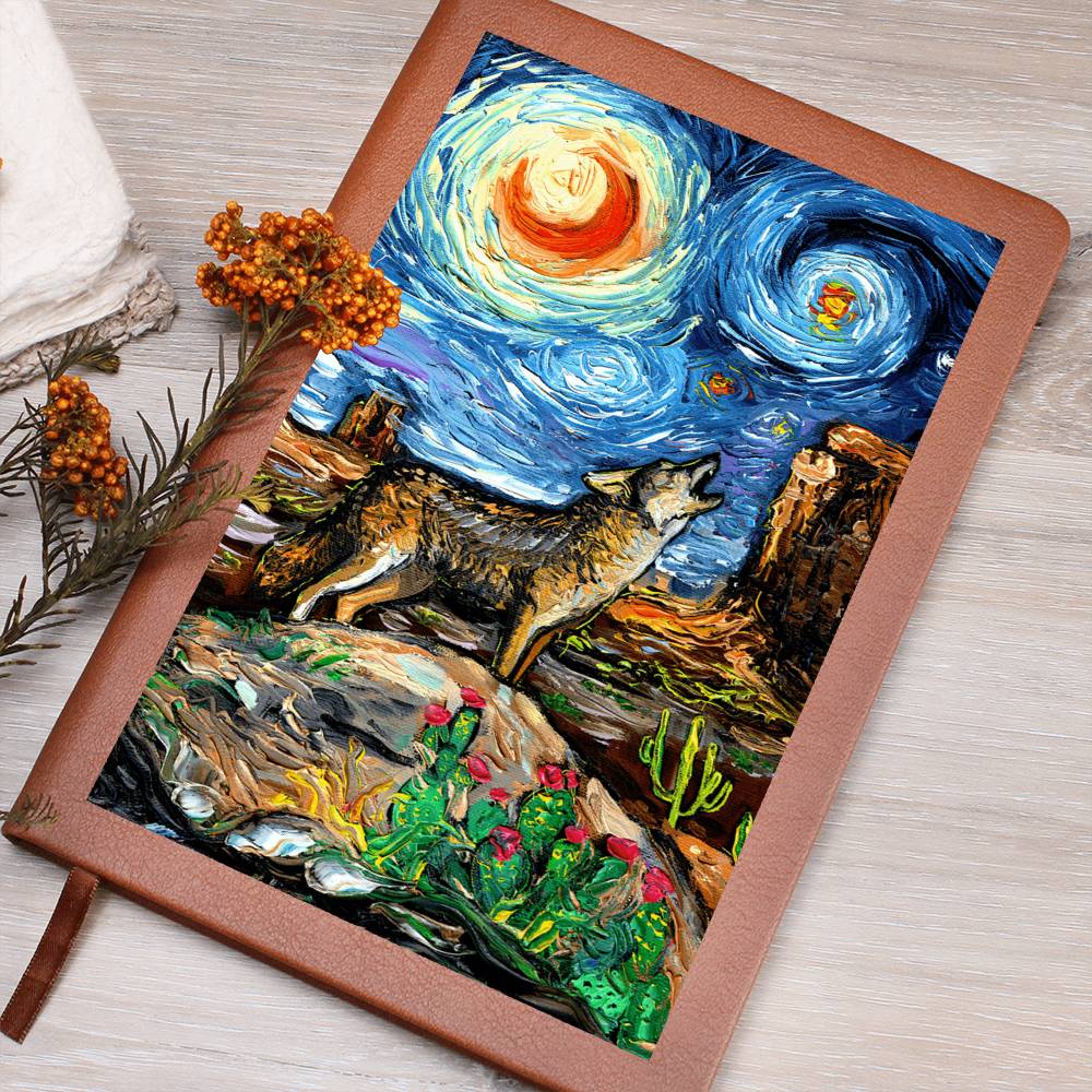 Southwest Starry Night Leather Journal