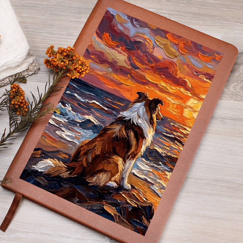 Beach Nights - Collie Leather Journal