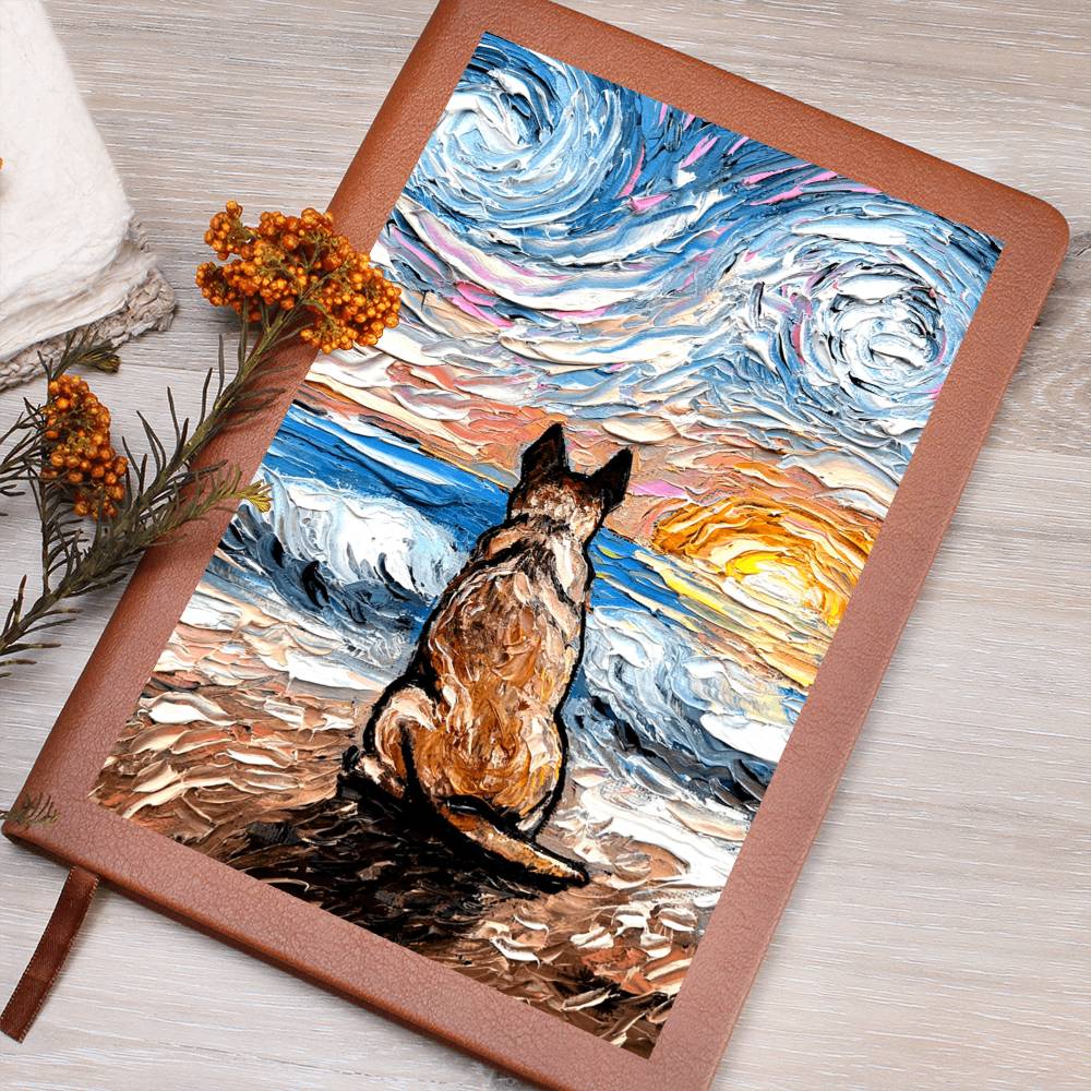 Beach Days - Red Heeler Leather Journal