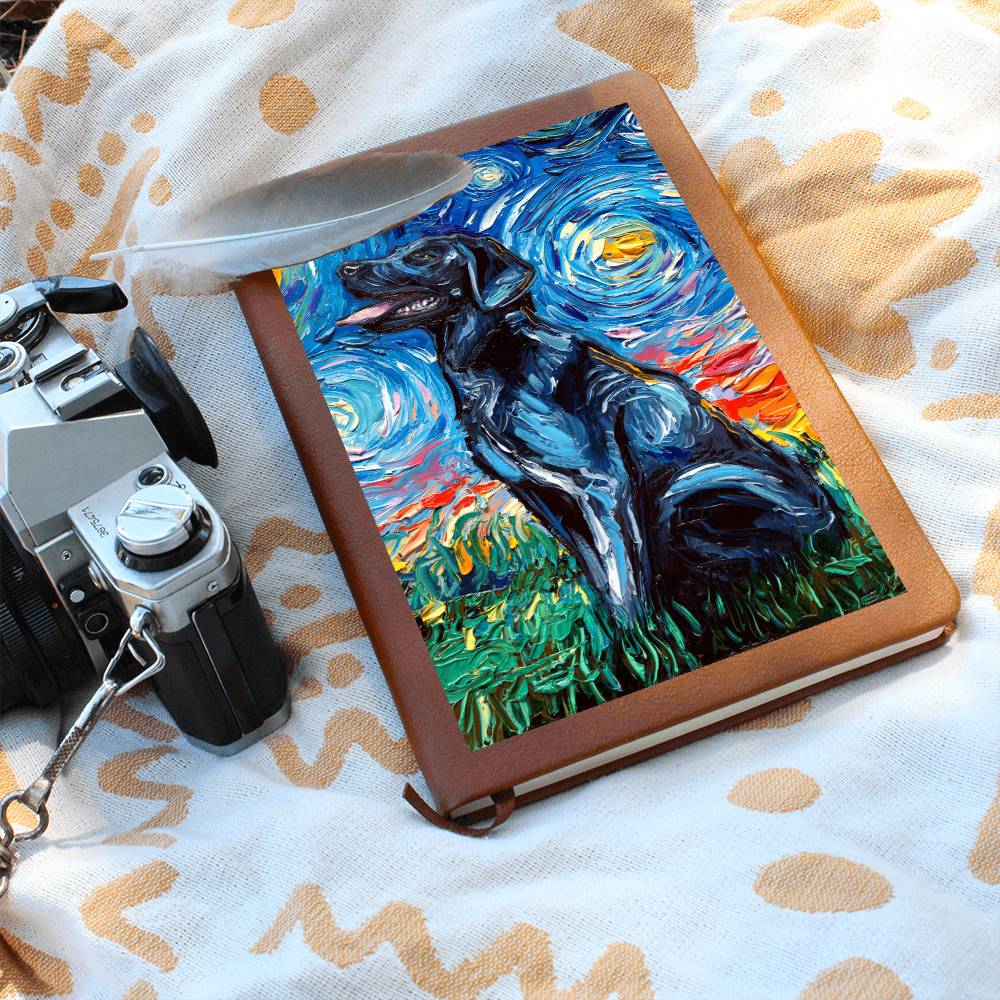 Black Labrador Leather Journal