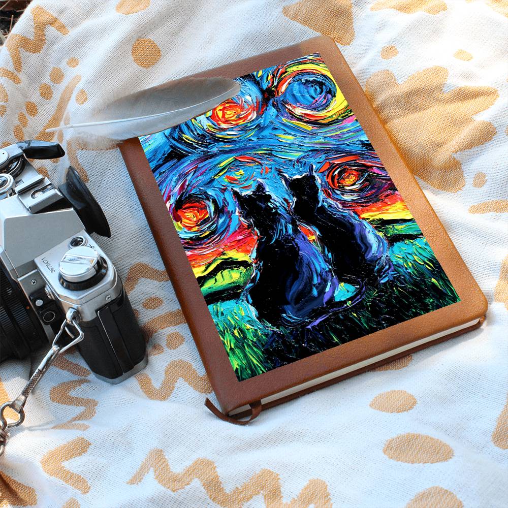 van Gogh's Cats Leather Journal