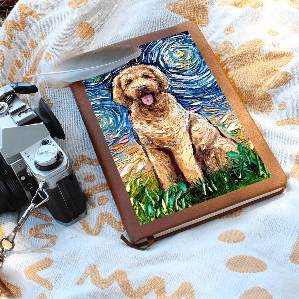 Goldendoodle Leather Journal