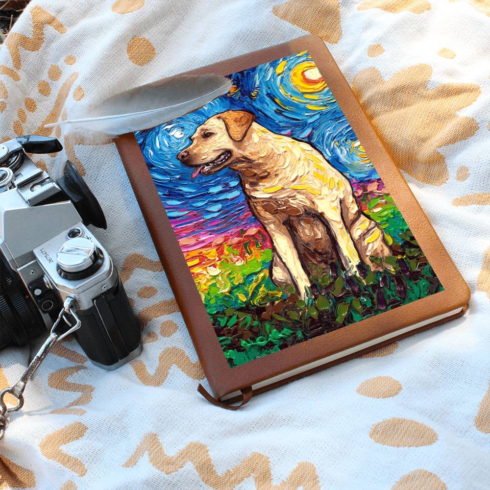 Yellow Labrador Leather Journal