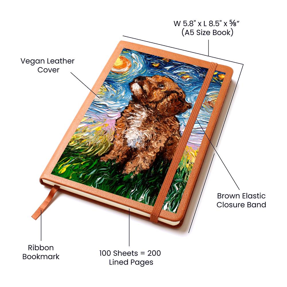 Cavapoo Leather Journal