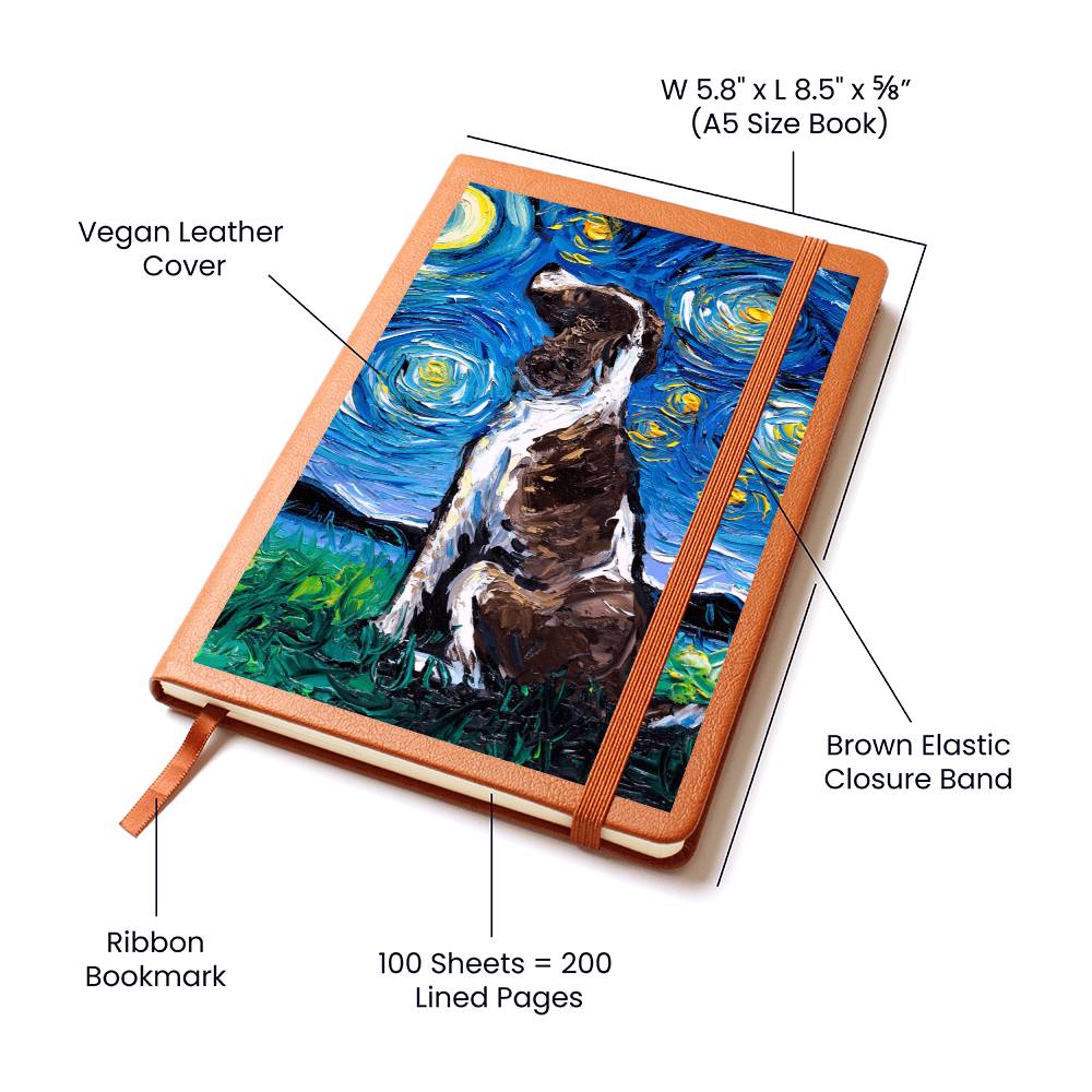 English Springer Spaniel Leather Journal