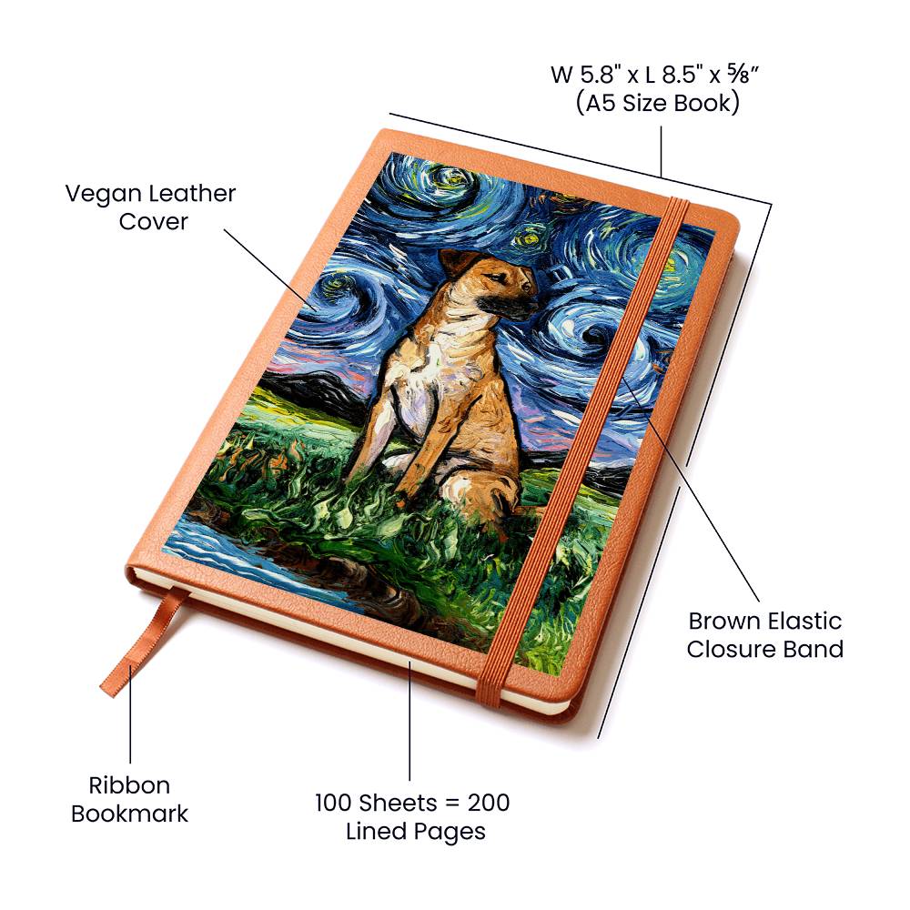 Black Mouth Cur Leather Journal