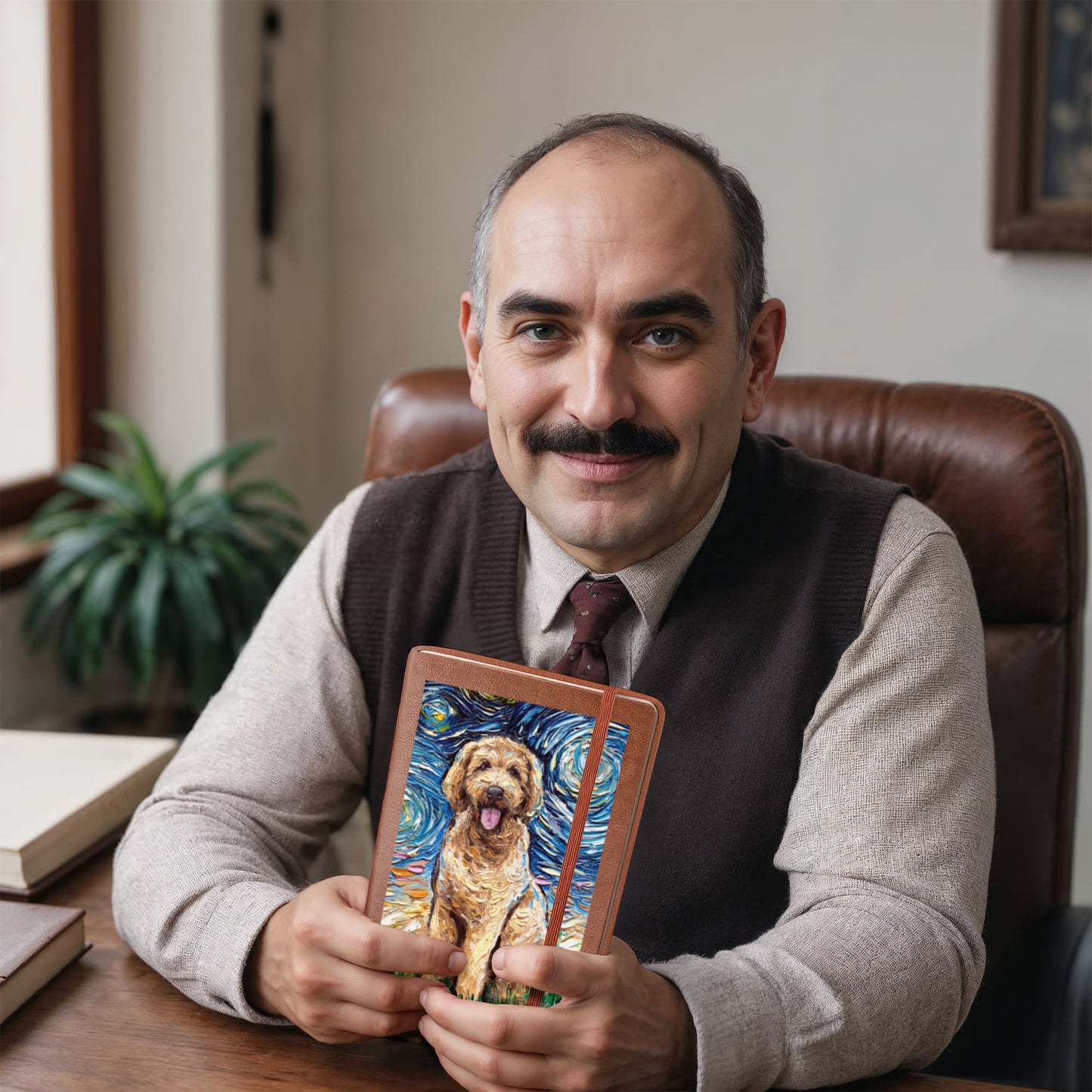 Goldendoodle Leather Journal