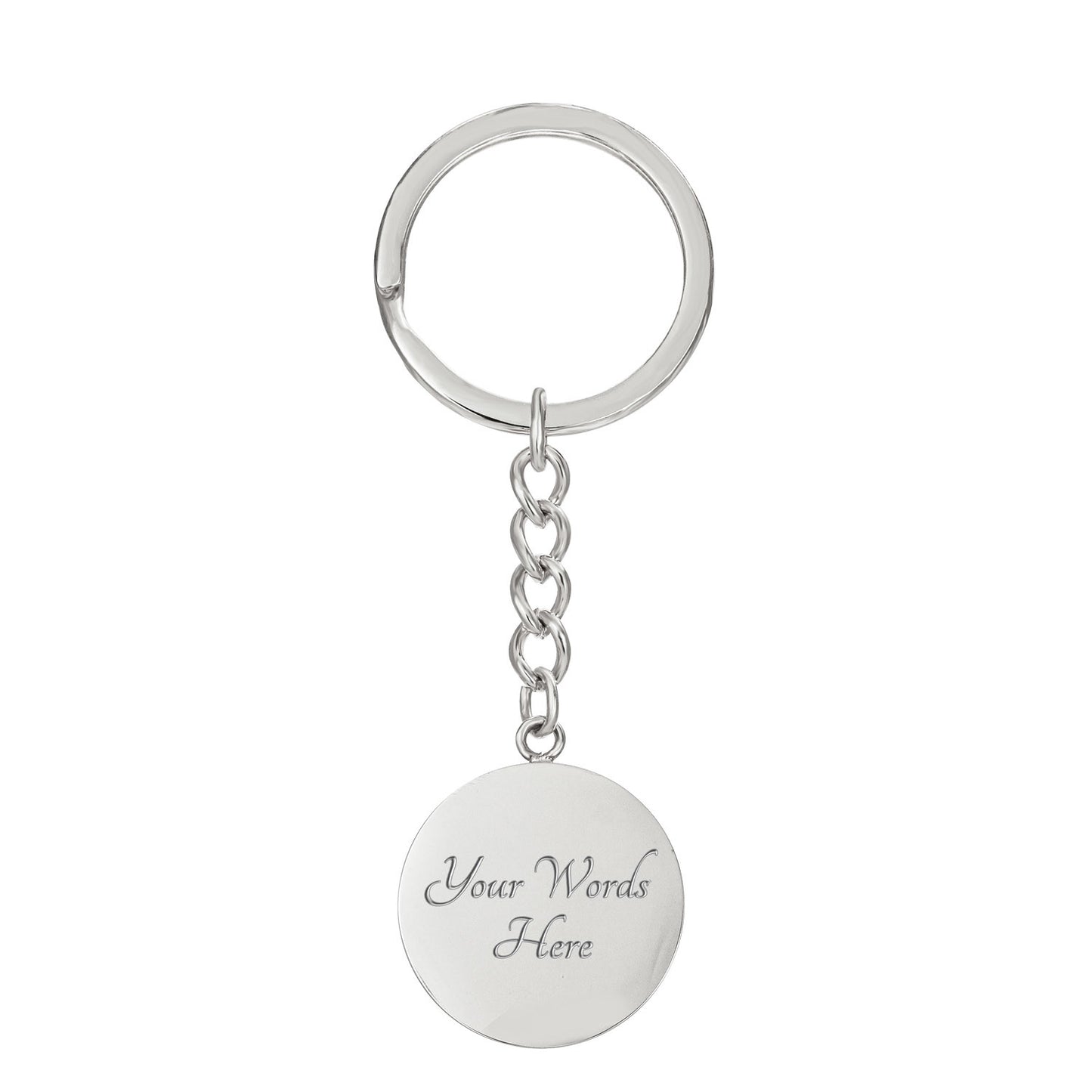 Australian Shepherd Starry Night Round Keychain
