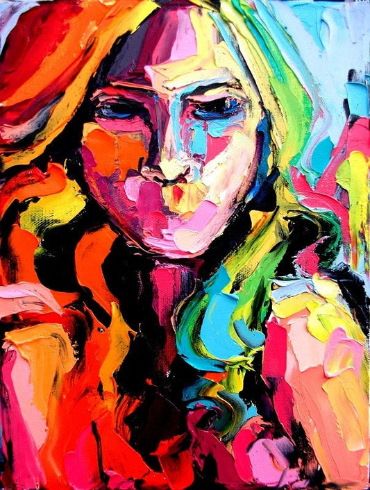 Abstract nude print reproduction by Aja Impression 9x12 18x24 choose size