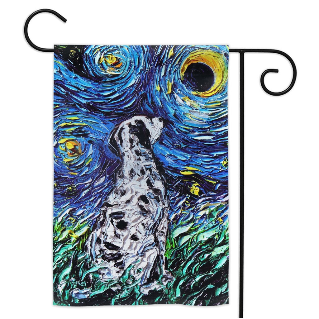 Dalmatian Starry Night Yard Flags