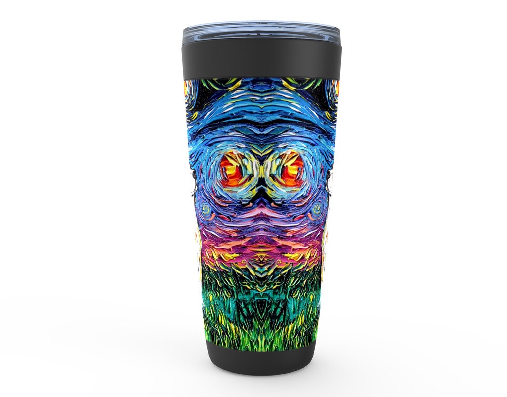 Beagle Starry Night Dog Viking Tumbler Insulated Stainless Steel Drinkware Art By Aja