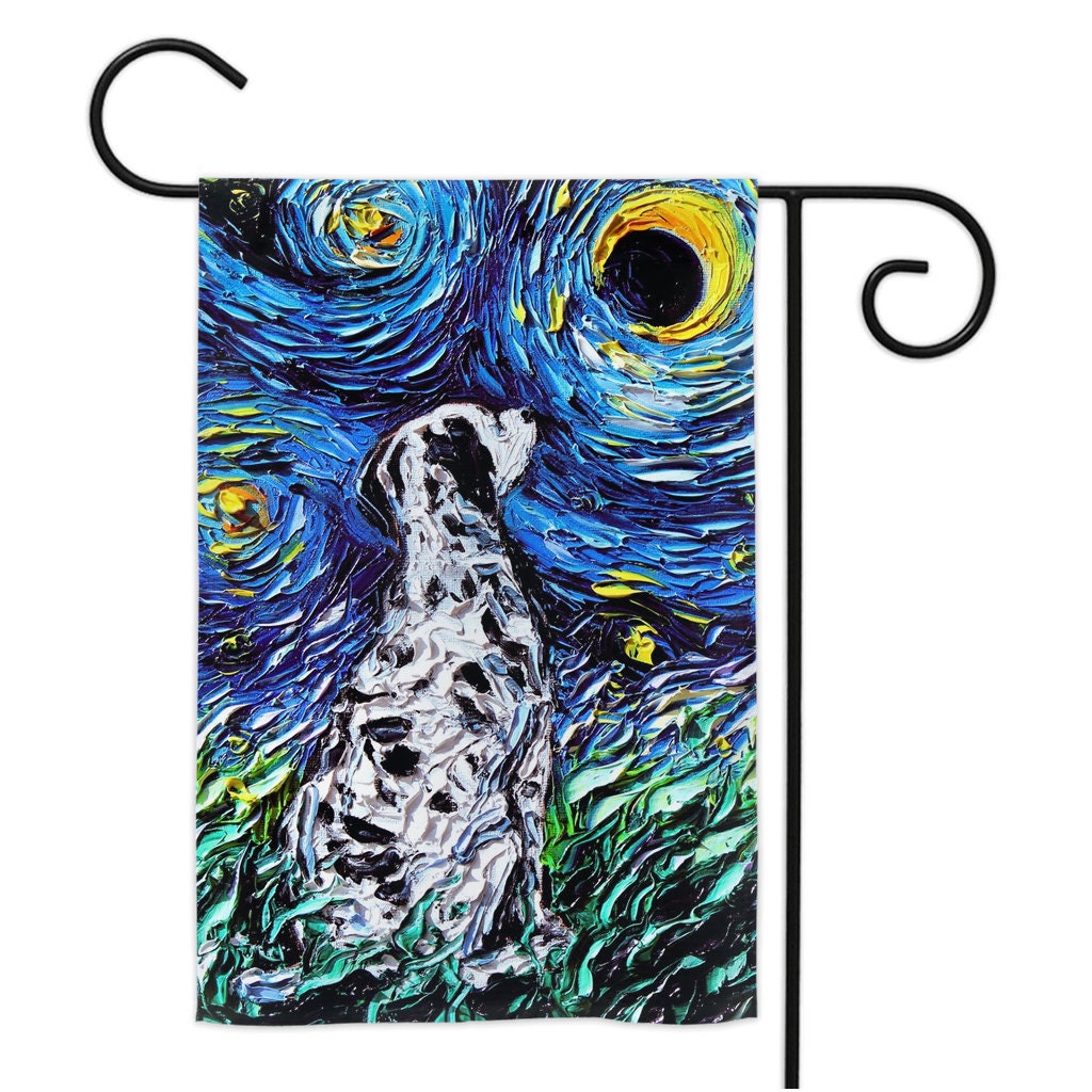 Dalmatian Starry Night Yard Flags