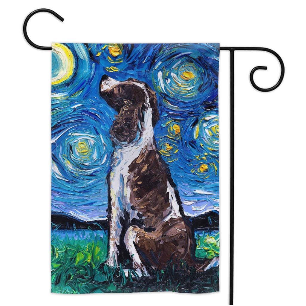 English Springer Spaniel Starry Night Yard and House Flags