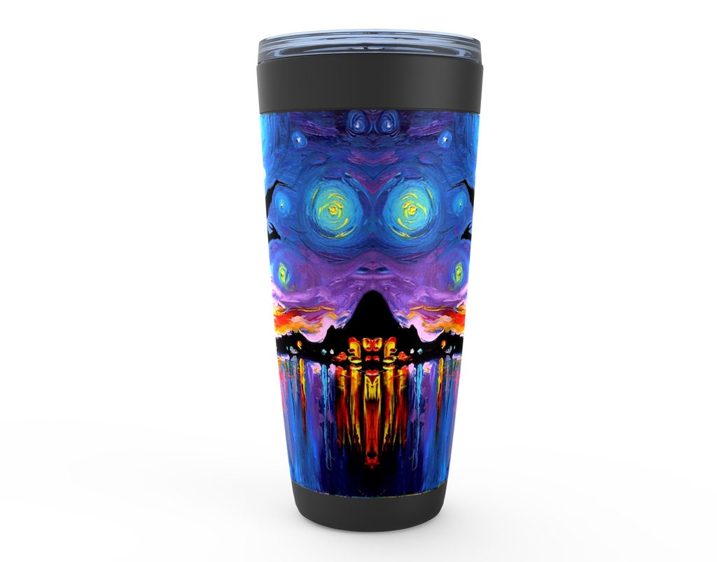 Flying Dragon Silhouette At Sunset Fantasy Art Viking Tumbler Insulated Stainless Steel Drinkware By Aja Home Goods Coffee Mug