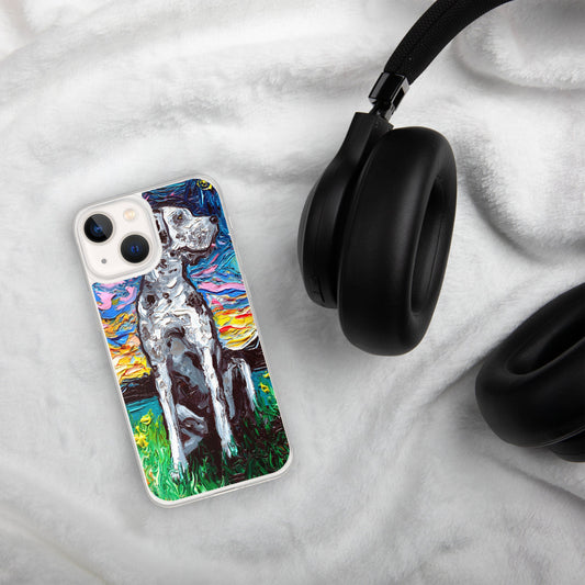 Merle Great Dane Night iPhone Case Dog lover phone case protector art by Aja