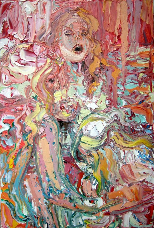 Abstract Female Nudes Mature Erotic Artwork The Girls Next Door Art by Aja choose size and type of paper women woman lesbian encounter