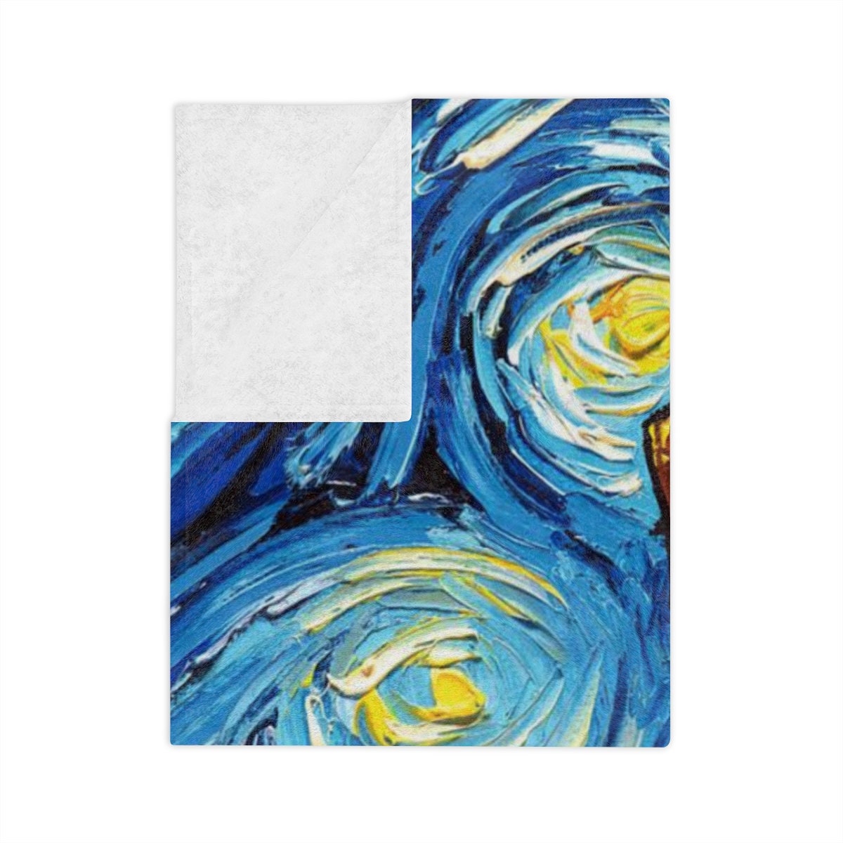 Velveteen Minky Blanket Fox Red Labrador Starry Night Throw
