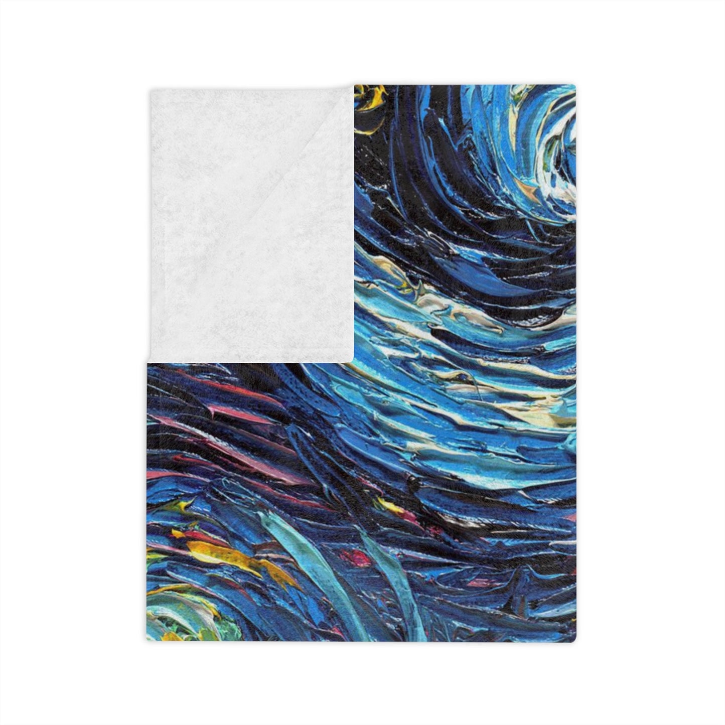 Velveteen Minky Blanket Golden Retriever Back Starry Night Dog Throw