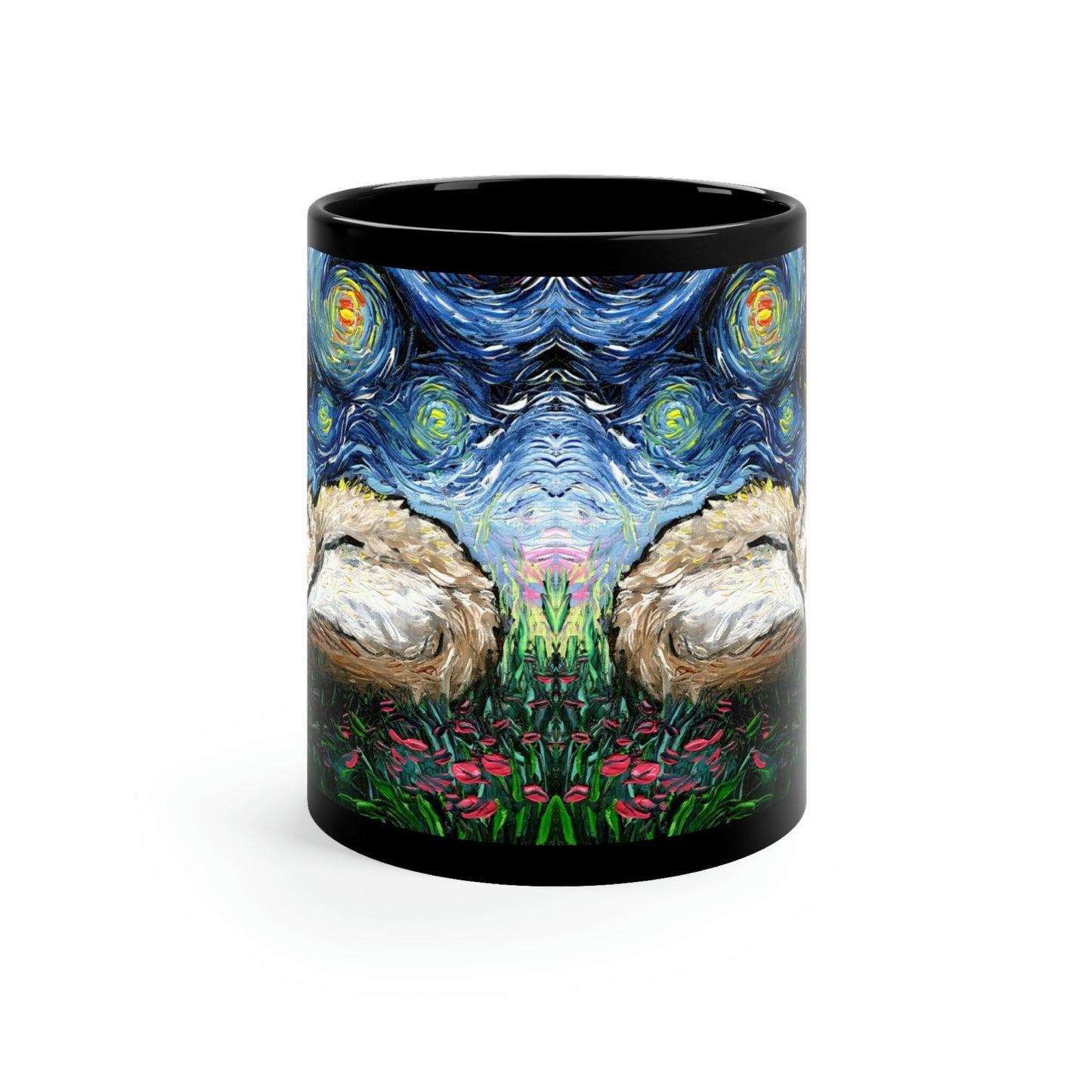 Starry Night Sleeping Ragdoll Cat Ceramic Coffee Mug Artisan Pet Lover Novelty Cup Unique Cat Mom Drinkware Aesthetic Cat Dad Hot Tea Cup