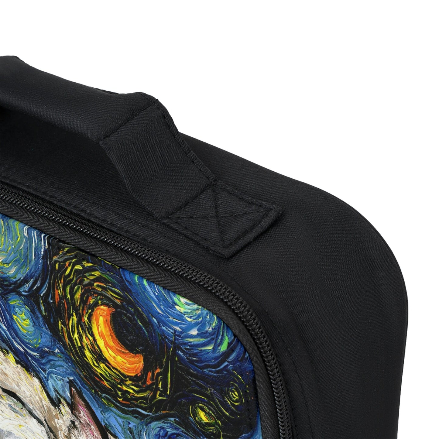 Lunch Bag  Sleeping Ragdoll Kitten Starry Night Cat 9.5x7x2.8 inches Insulated Lunch Box Art by Aja