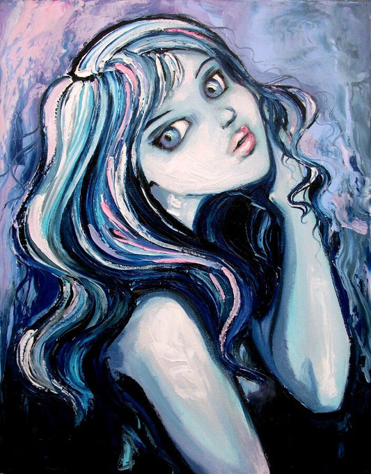 Abstract nude print reproduction by Aja Telekinesis 16x20 inches