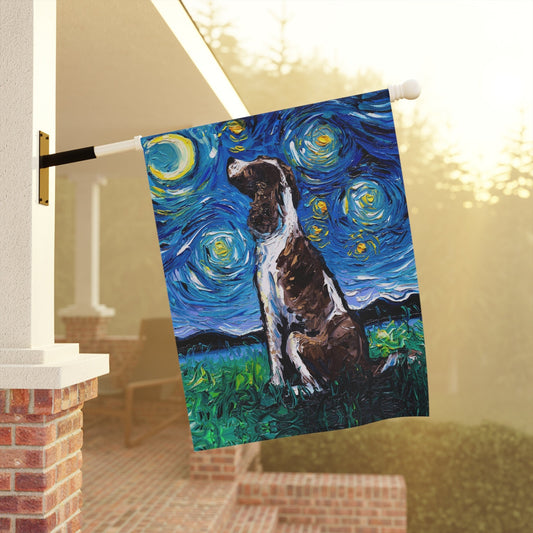 English Springer Spaniel Starry Night Yard and House Flags
