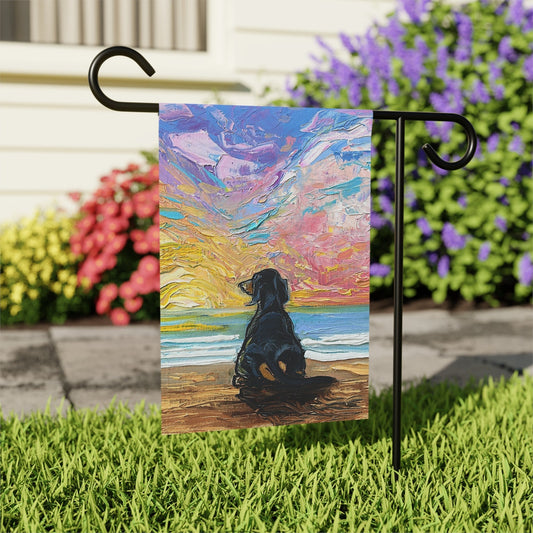 Beach Days Dachshund Ocean Coastal Dog Yard and House Flags