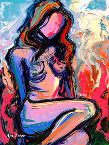 Femme 417, 12x16 oil on canvas